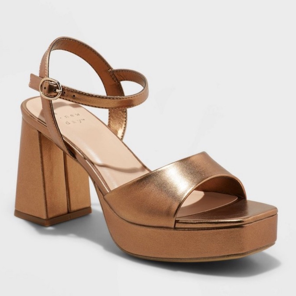 Gold Platform Heels